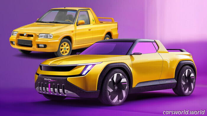 Skoda revive una camioneta olvidada con un vehículo eléctrico futurista que parece irreal | Carscoops